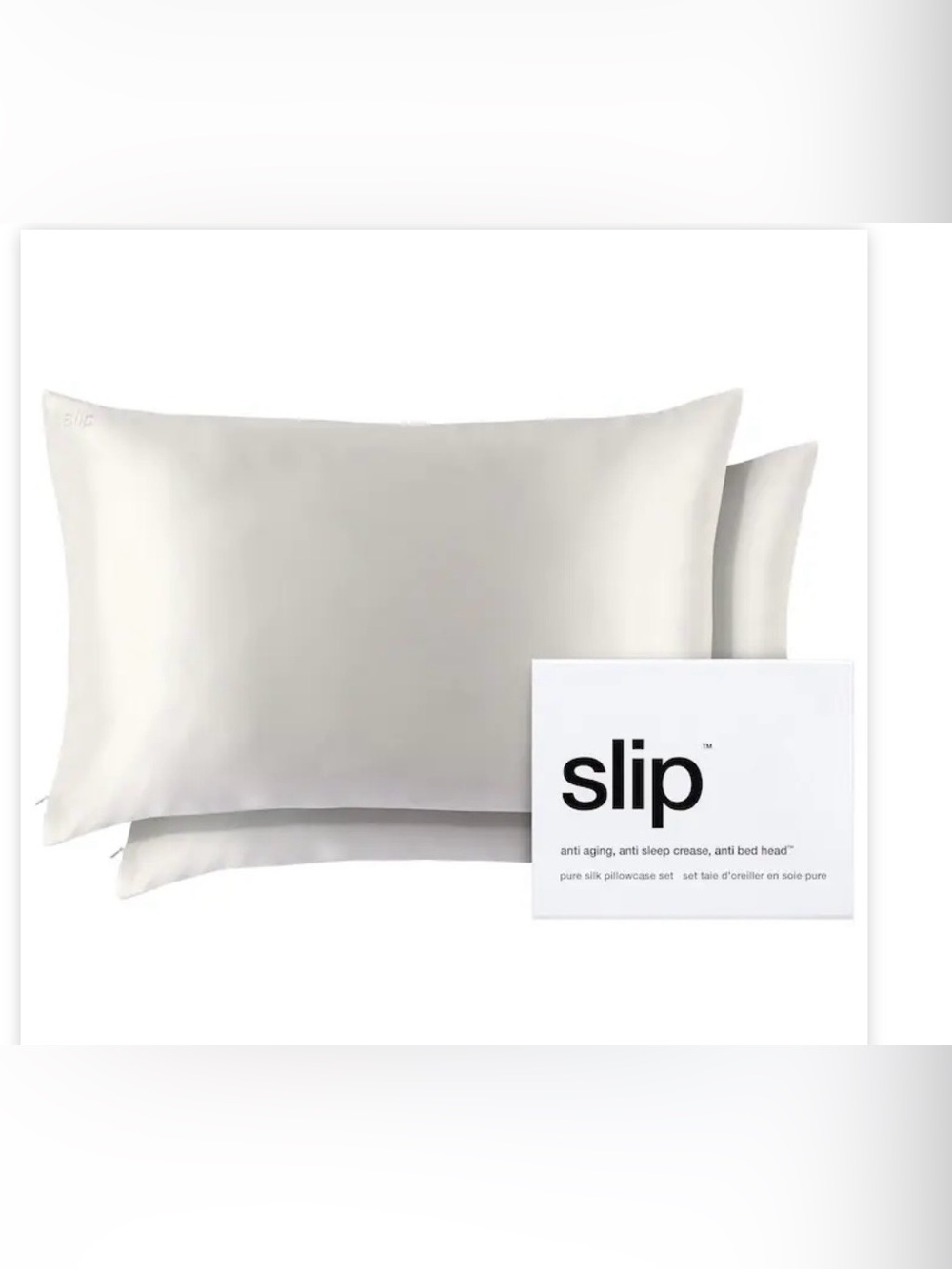 slip Pure Silk Pillowcase in White
